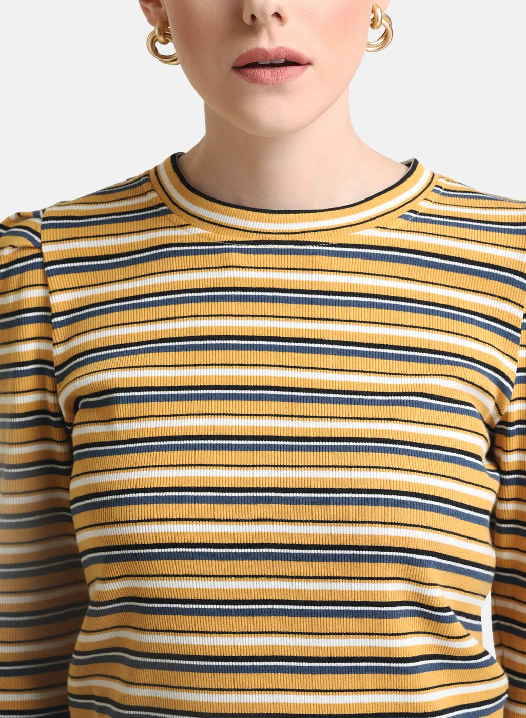 Striped Jersey Top