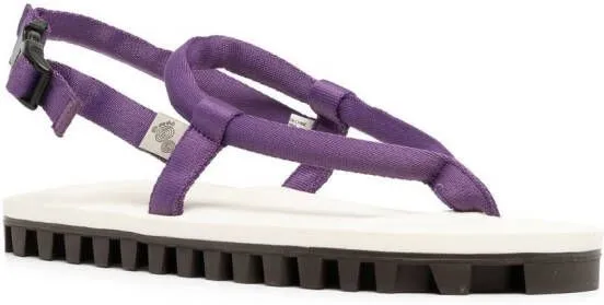 Suicoke GUT padded thong-strap sandals Purple