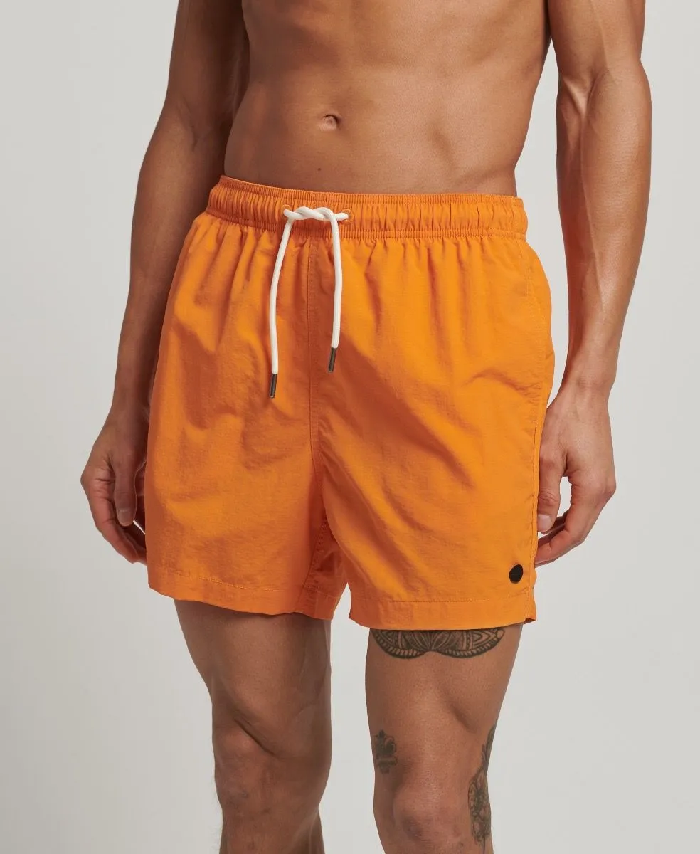 Superdry Summer Plain Swim Shorts Golden Ochre