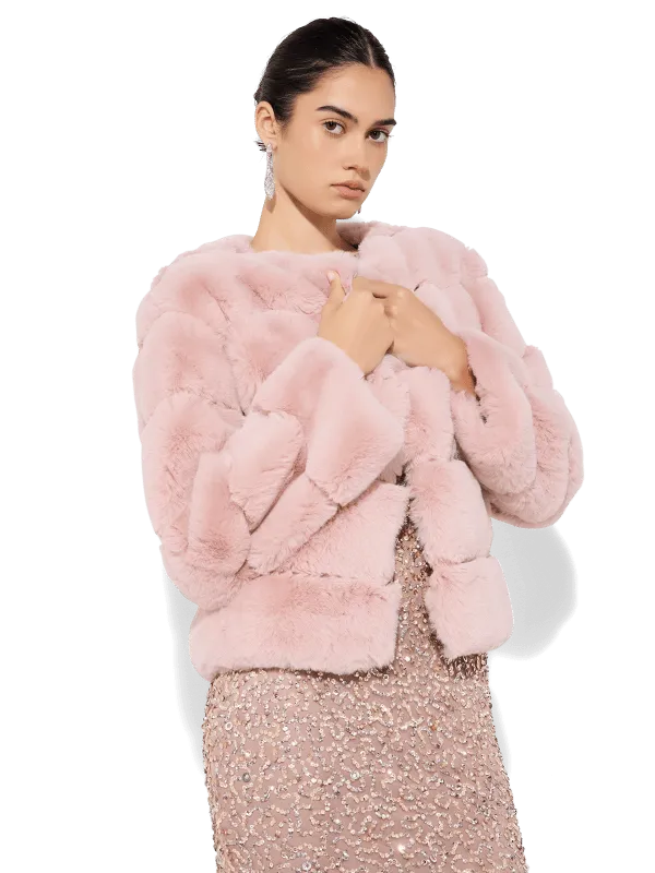 Teddi Pink Fur Coat