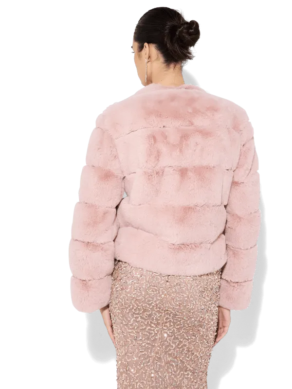 Teddi Pink Fur Coat