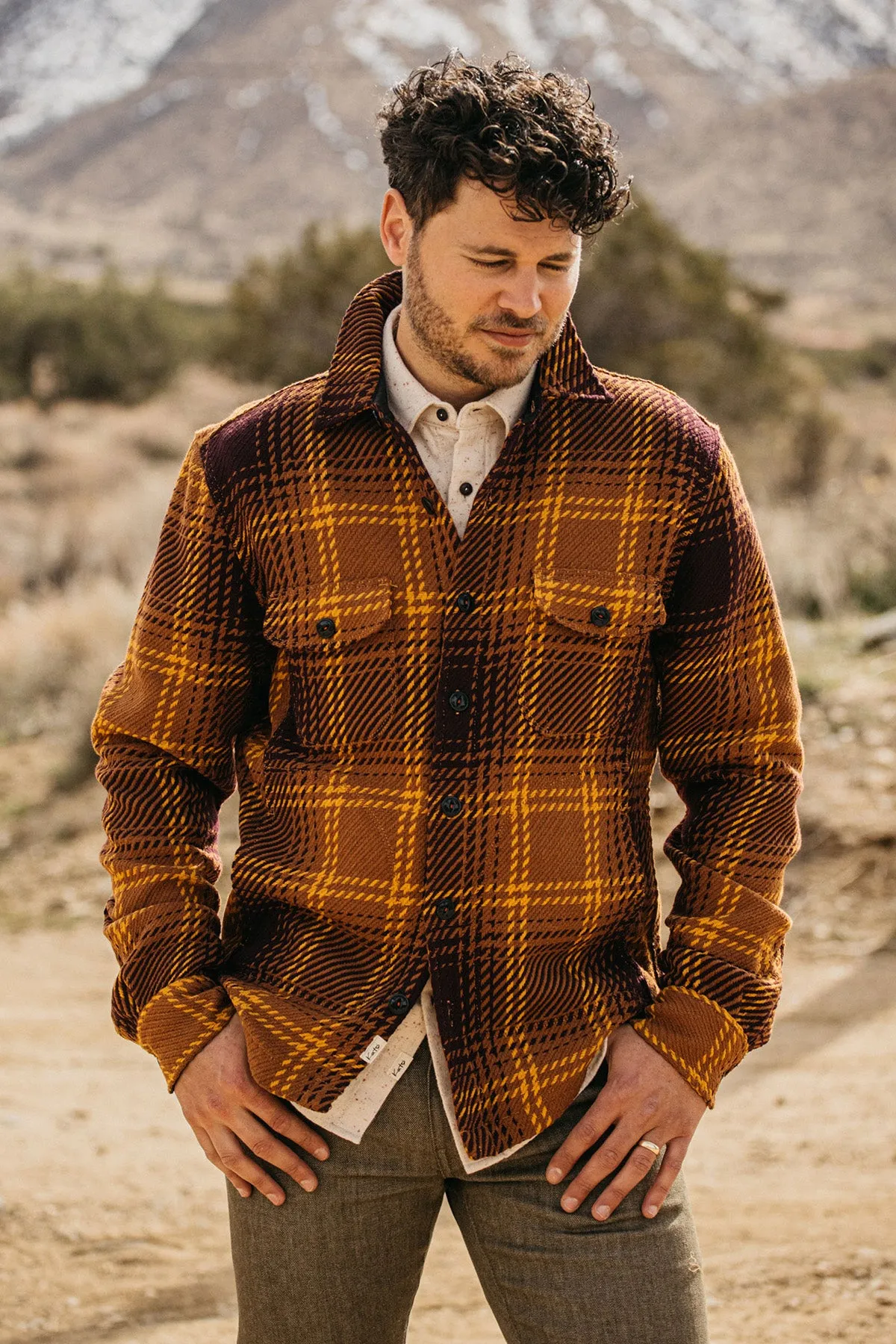 The Anvil 13oz Loose Weave Plaid - Brown