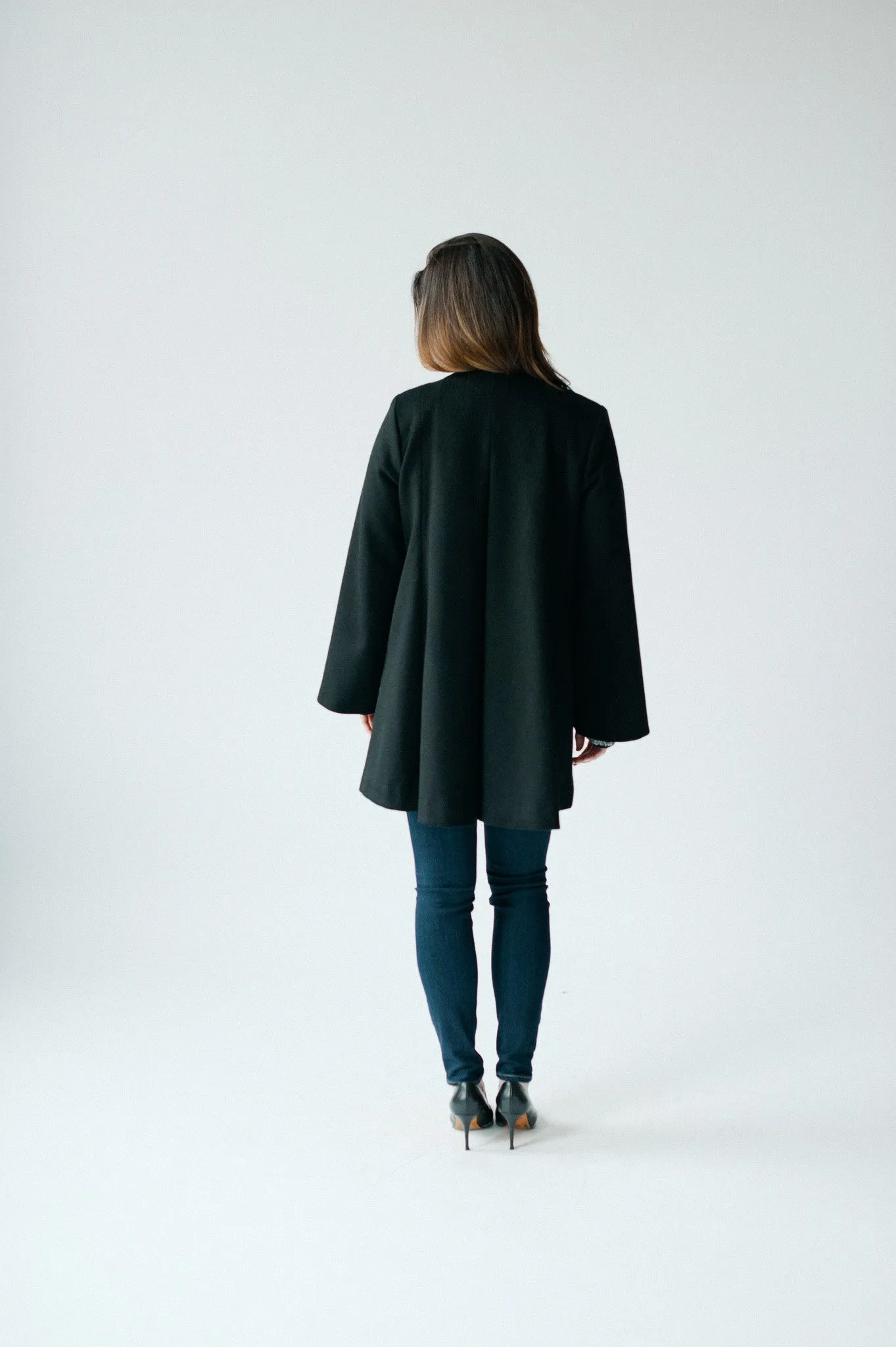 Tuileries Cape Coat - Black