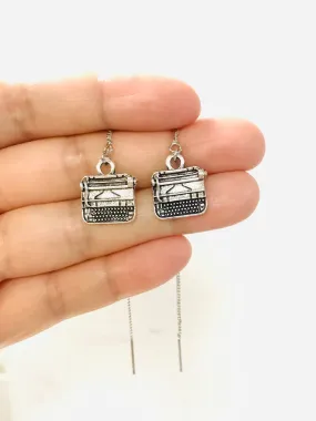 Typewriter Threader Earrings