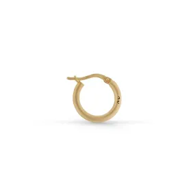 Ulysses Slick 18K Yellow Gold Vermeil Matte Hoop Earring