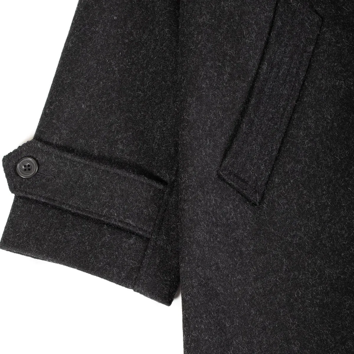 Utile Coat - Wool Melton - Charcoal