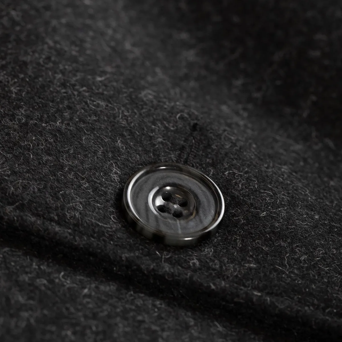 Utile Coat - Wool Melton - Charcoal