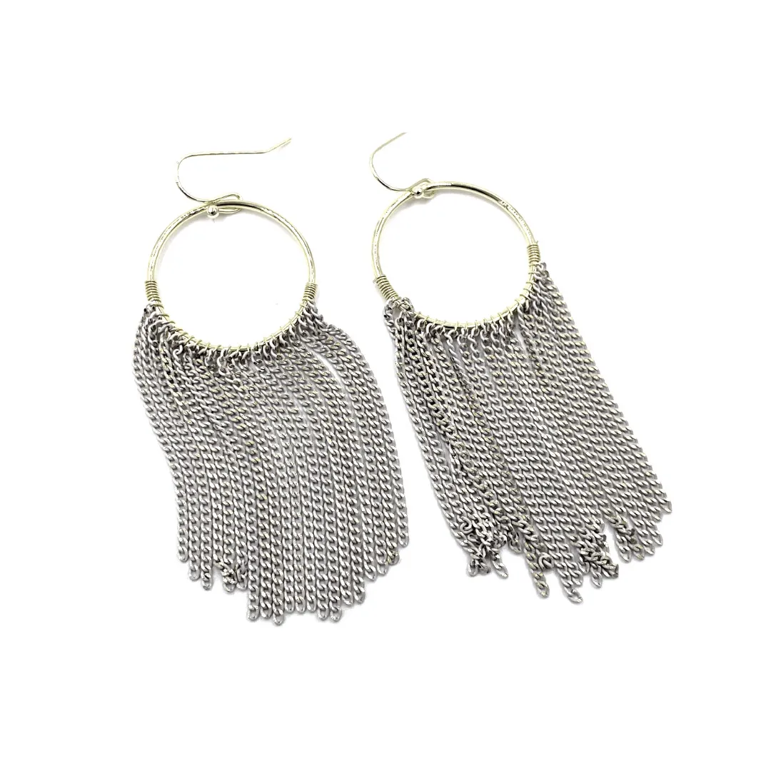 Wanderlust Dangler Earrings in Gray