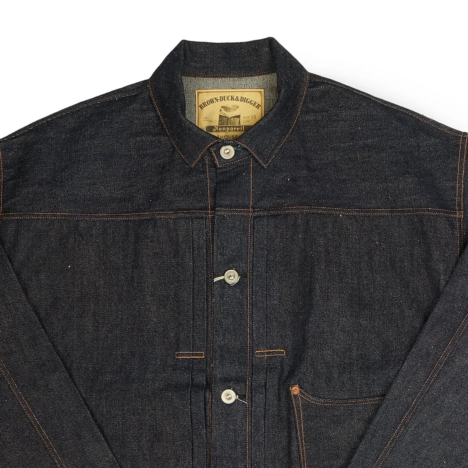 Warehouse Brown-Duck & Digger Nonpareil Denim Jacket