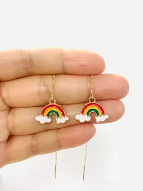 Wholesale Rainbow Threader Earrings