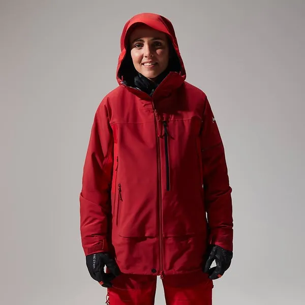 Women's MTN Arete Descend GTX Jacket - Red