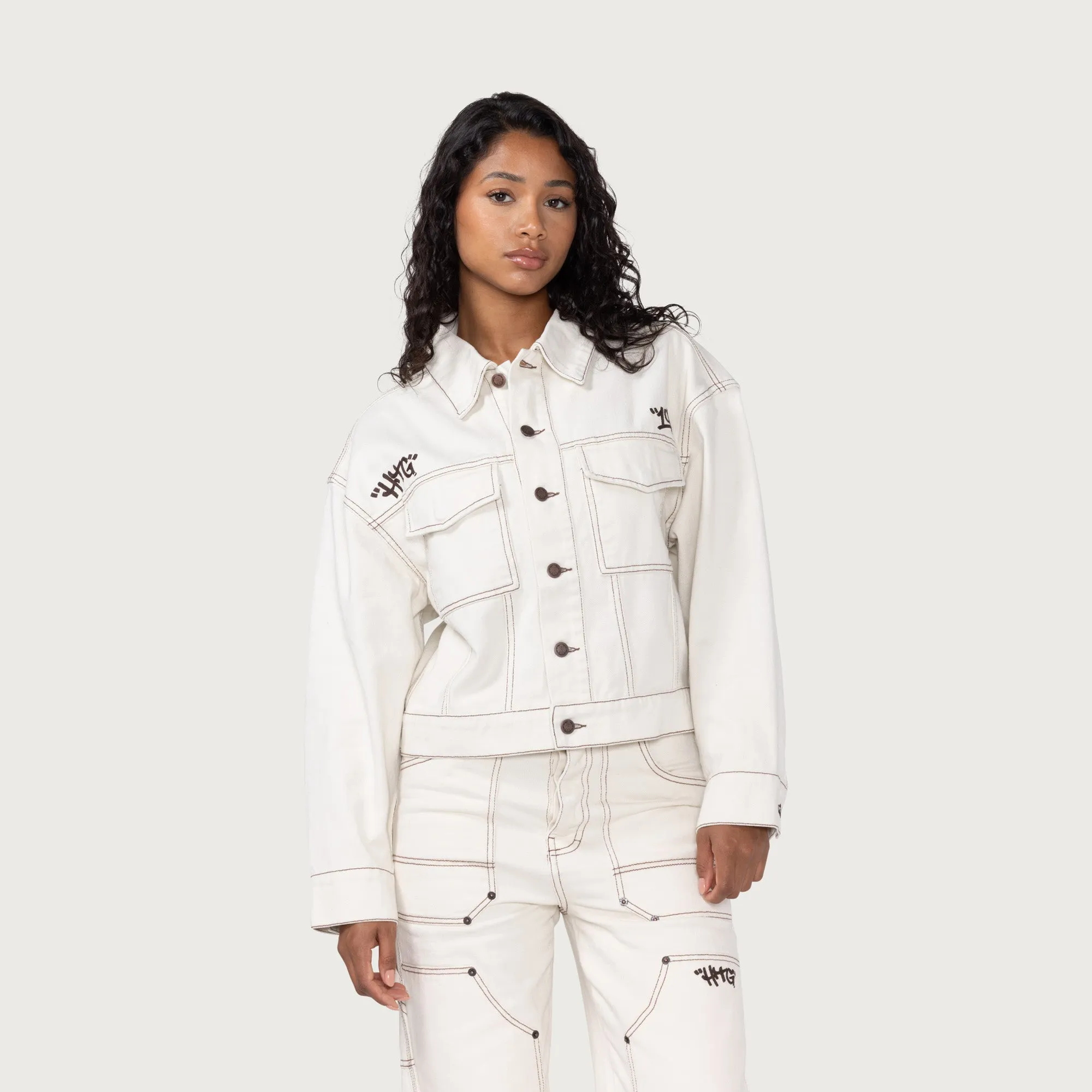 Womens Carpenter Jacket - Bone