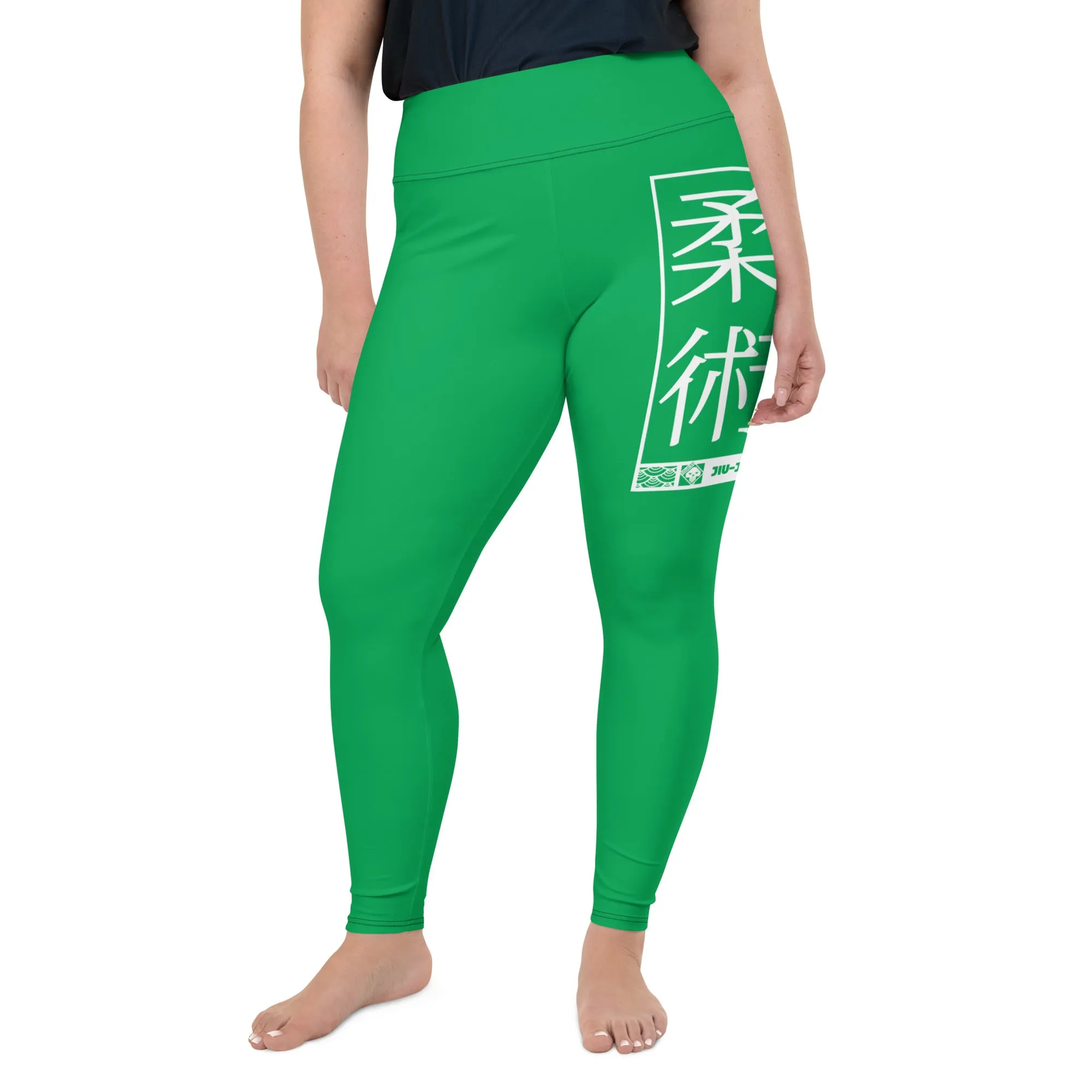 Women's Plus Size Yoga Pants Workout Leggings For Jiu Jitsu 009 - Jade