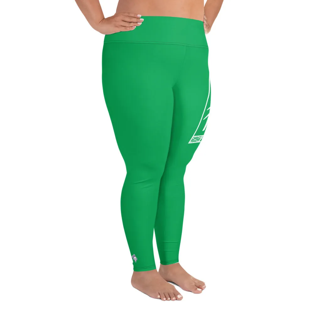 Women's Plus Size Yoga Pants Workout Leggings For Jiu Jitsu 009 - Jade