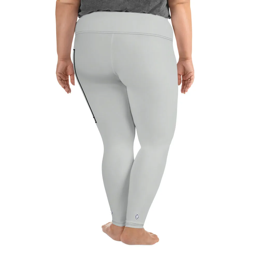 Women's Plus Size Yoga Pants Workout Leggings For Jiu Jitsu 018 - Smoke