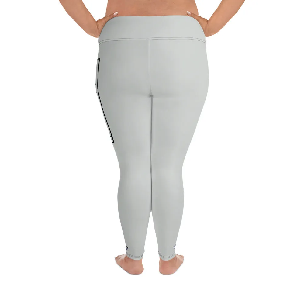 Women's Plus Size Yoga Pants Workout Leggings For Jiu Jitsu 018 - Smoke