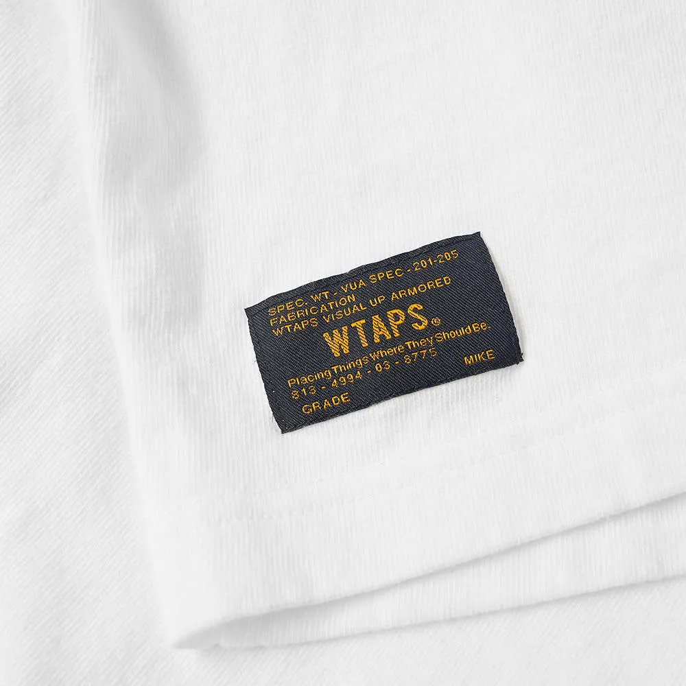 WTAPS Long Sleeve Design Heritage TeeWhite