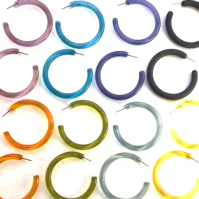 XL Jelly Hoop Earrings - 2 inch