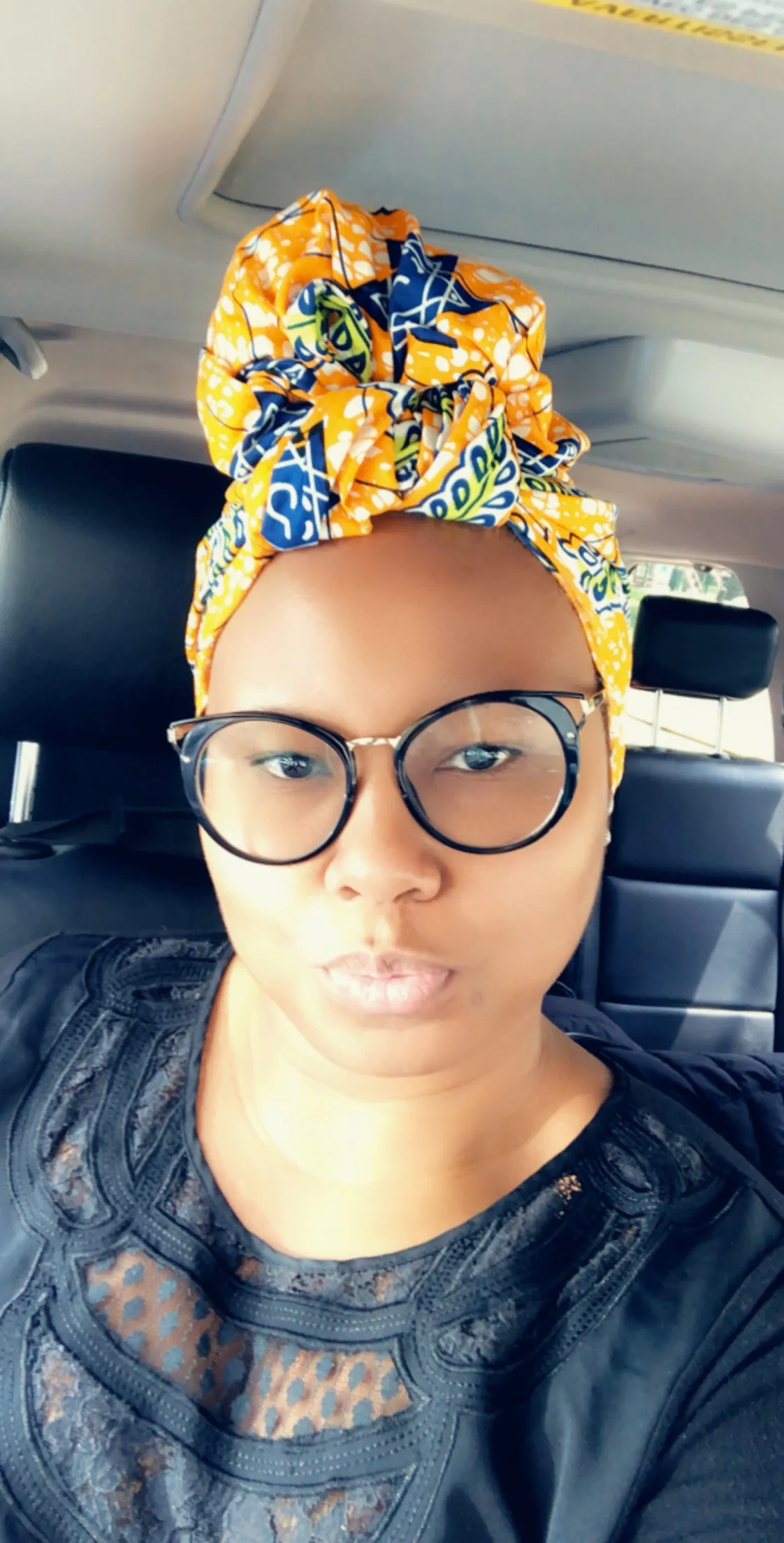 Yellow Print HeadWrap