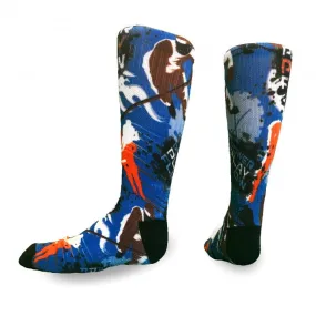 Youth Power Play Crew Socks Blue