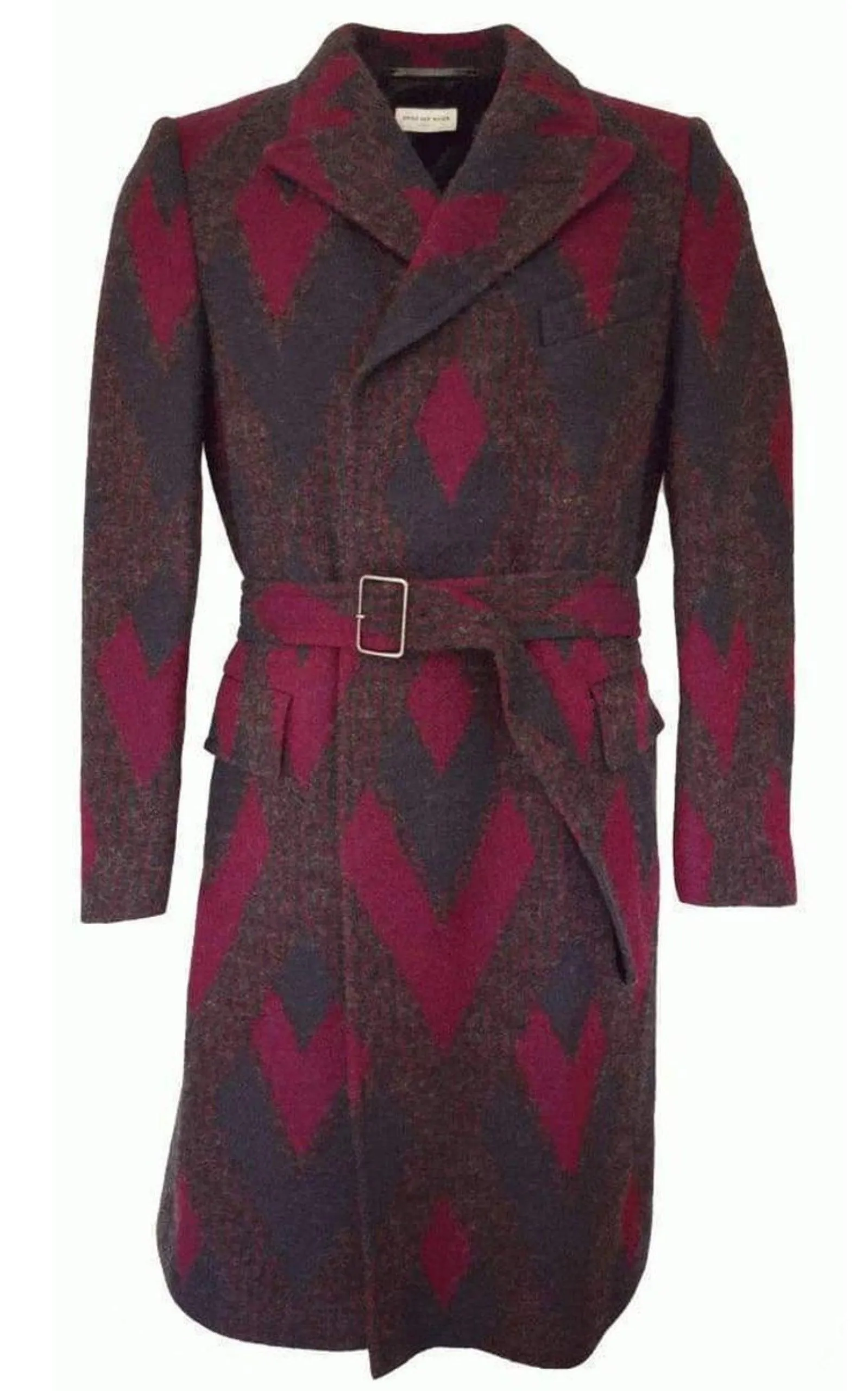 Zigzag Wool Coat