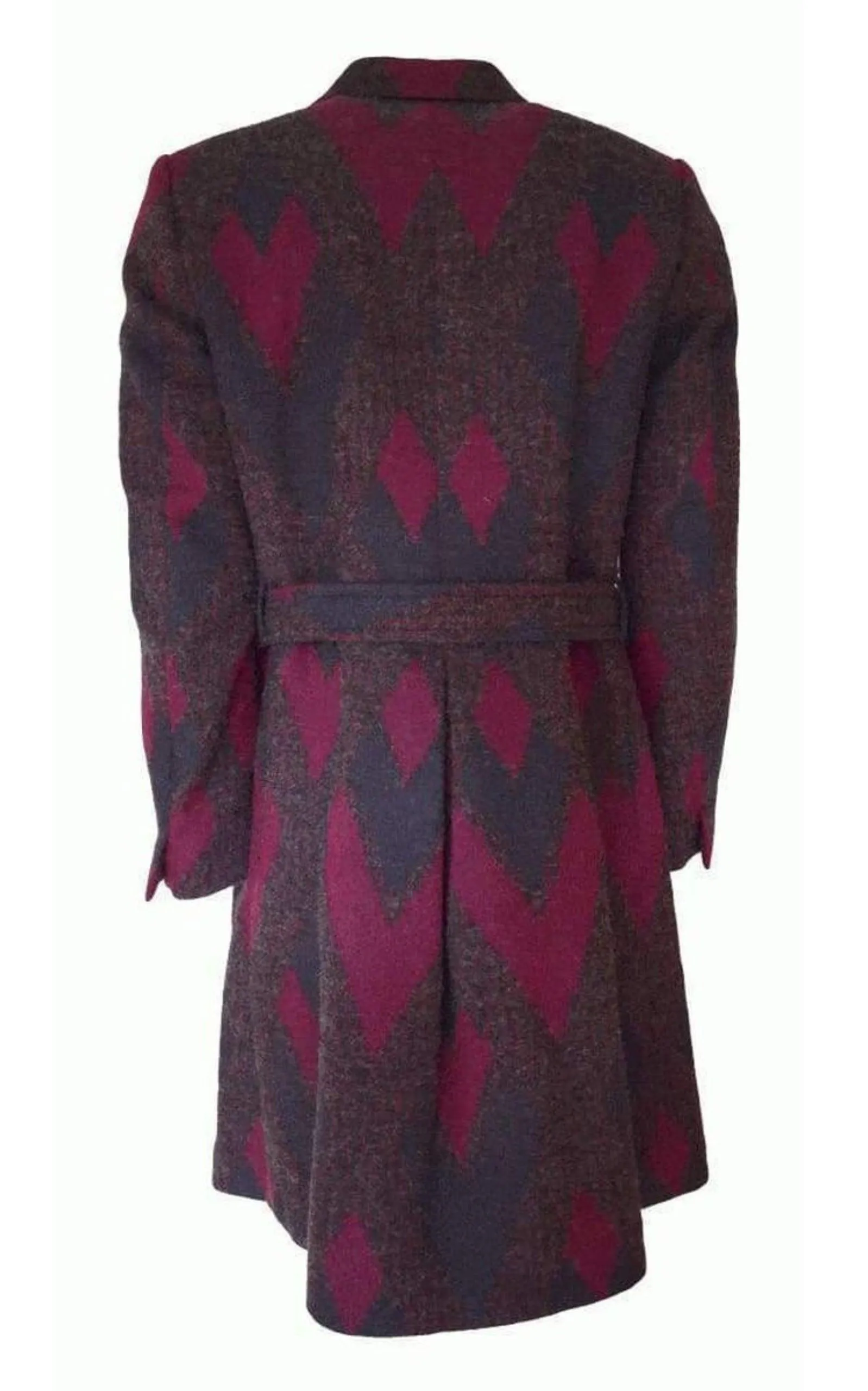 Zigzag Wool Coat